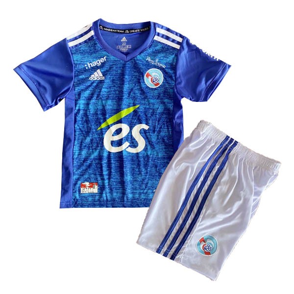 Camiseta Estrasburgo Replica Primera Ropa Niños 2020/21 Azul